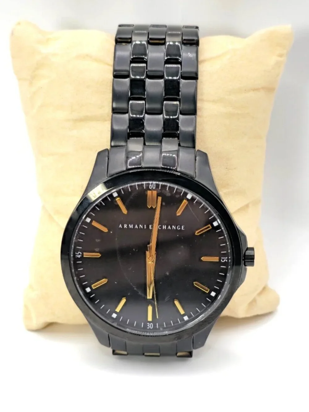 Armani Exchange Hampton AX2144 Men's Black Steel Watch 45mm